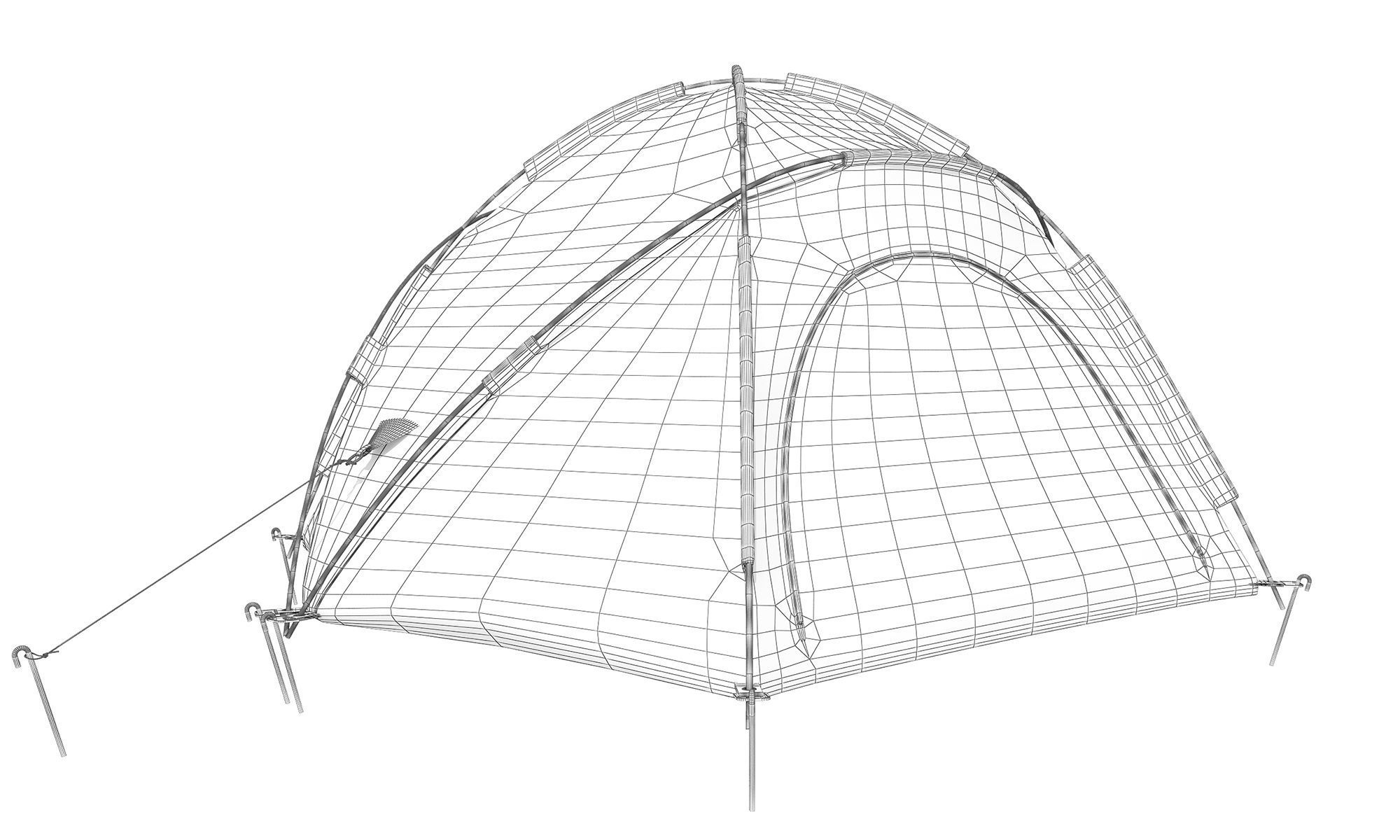 Camping Tent 3D model_7