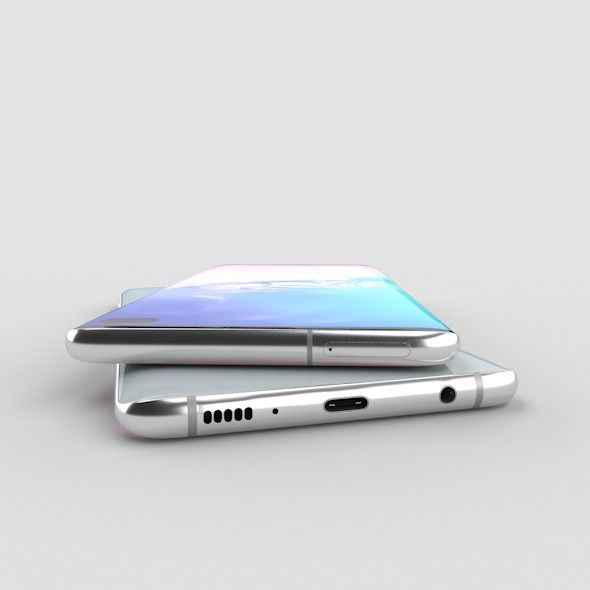 Samsung Galaxy S10 Plus Low-poly 3D model_1
