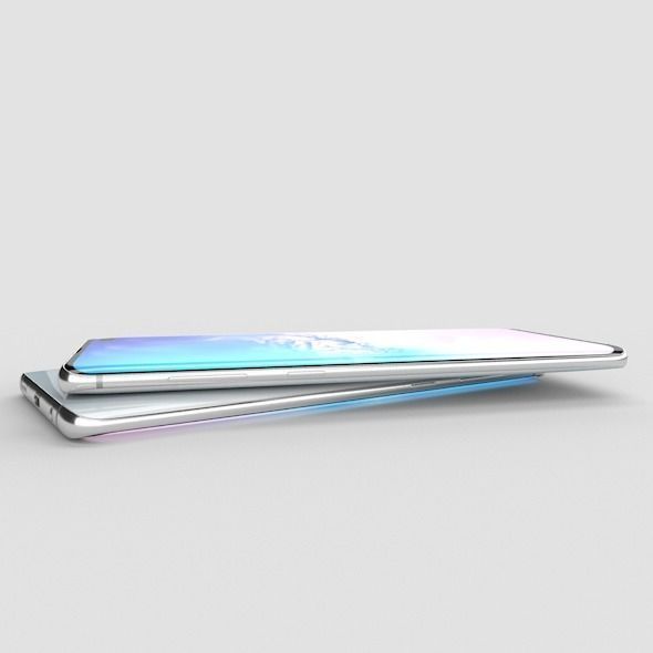 Samsung Galaxy S10 Plus Low-poly 3D model_4