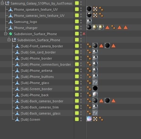 Samsung Galaxy S10 Plus Low-poly 3D model_10