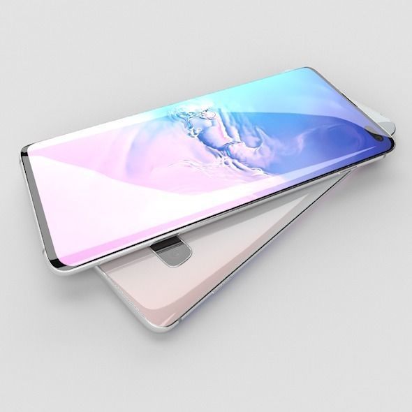 Samsung Galaxy S10 Plus Low-poly 3D model_5