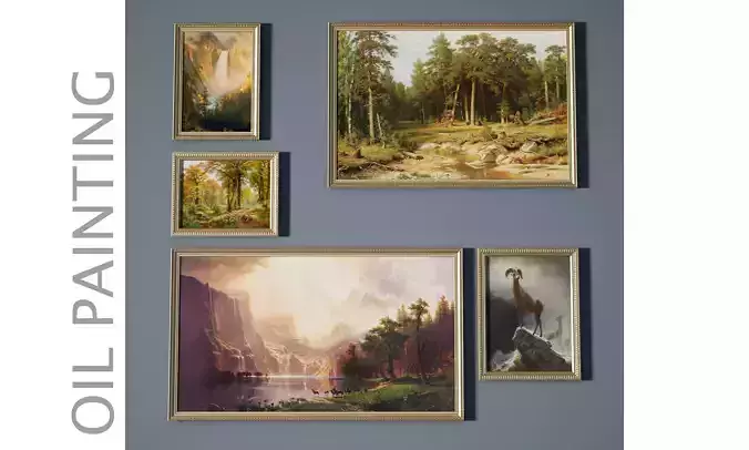 Oil Painting 3D model