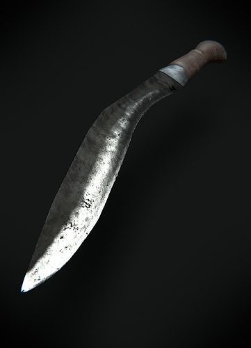 Khukurii Old Low-poly 3D model
