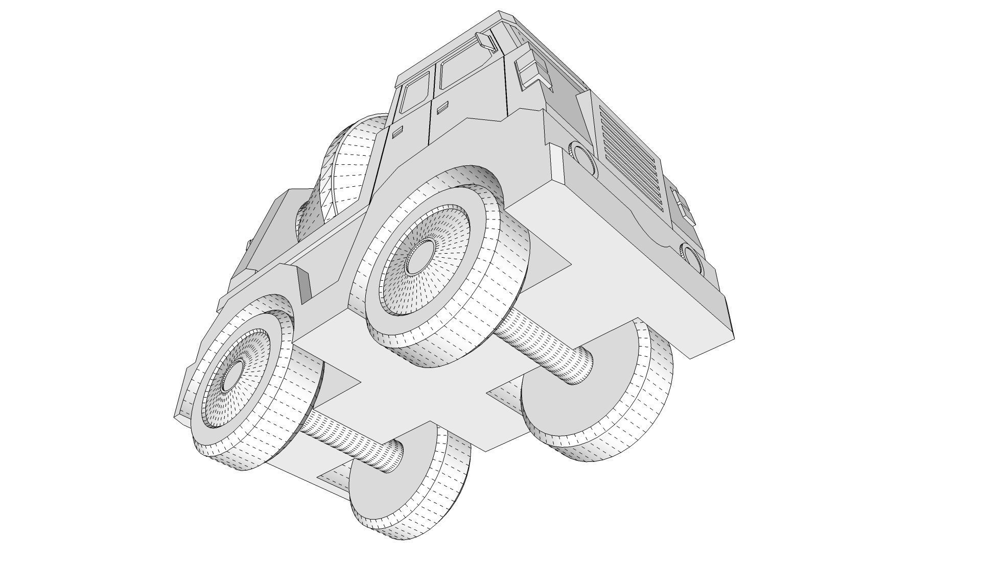 Toy Cement Mixer 3D model_19
