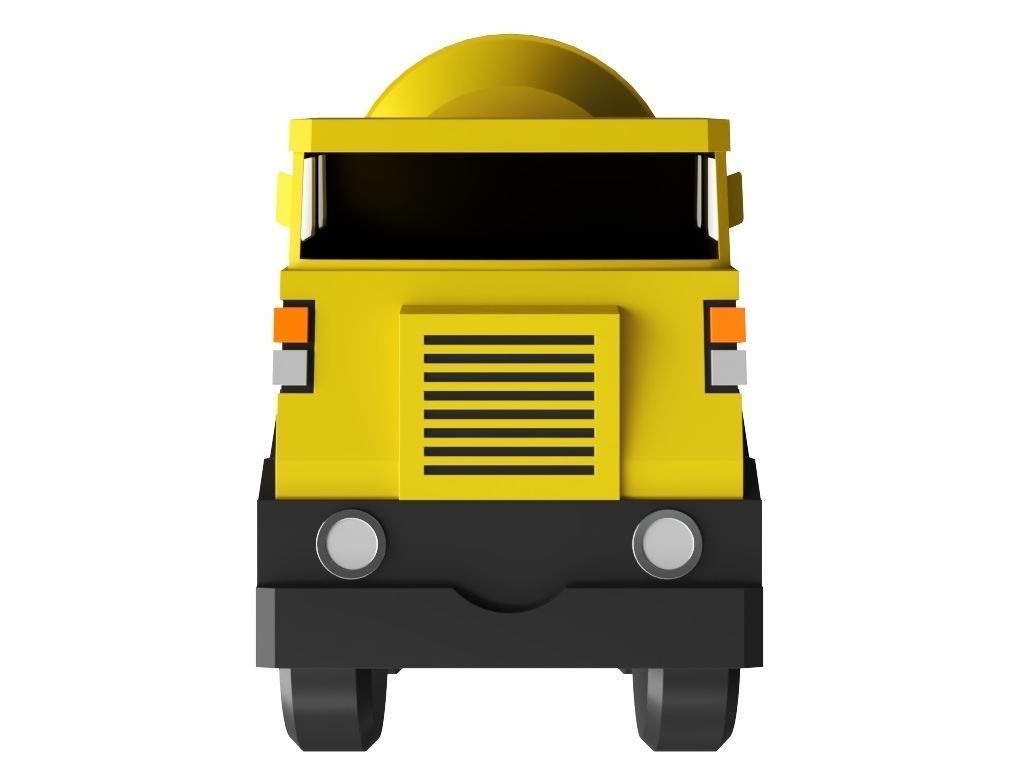 Toy Cement Mixer 3D model_7