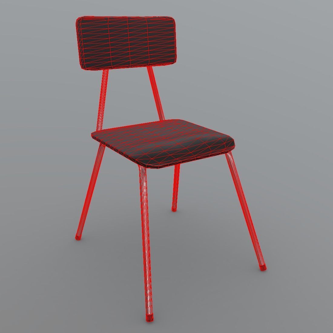 CC0 - Chair 2 Free low-poly 3D model_1