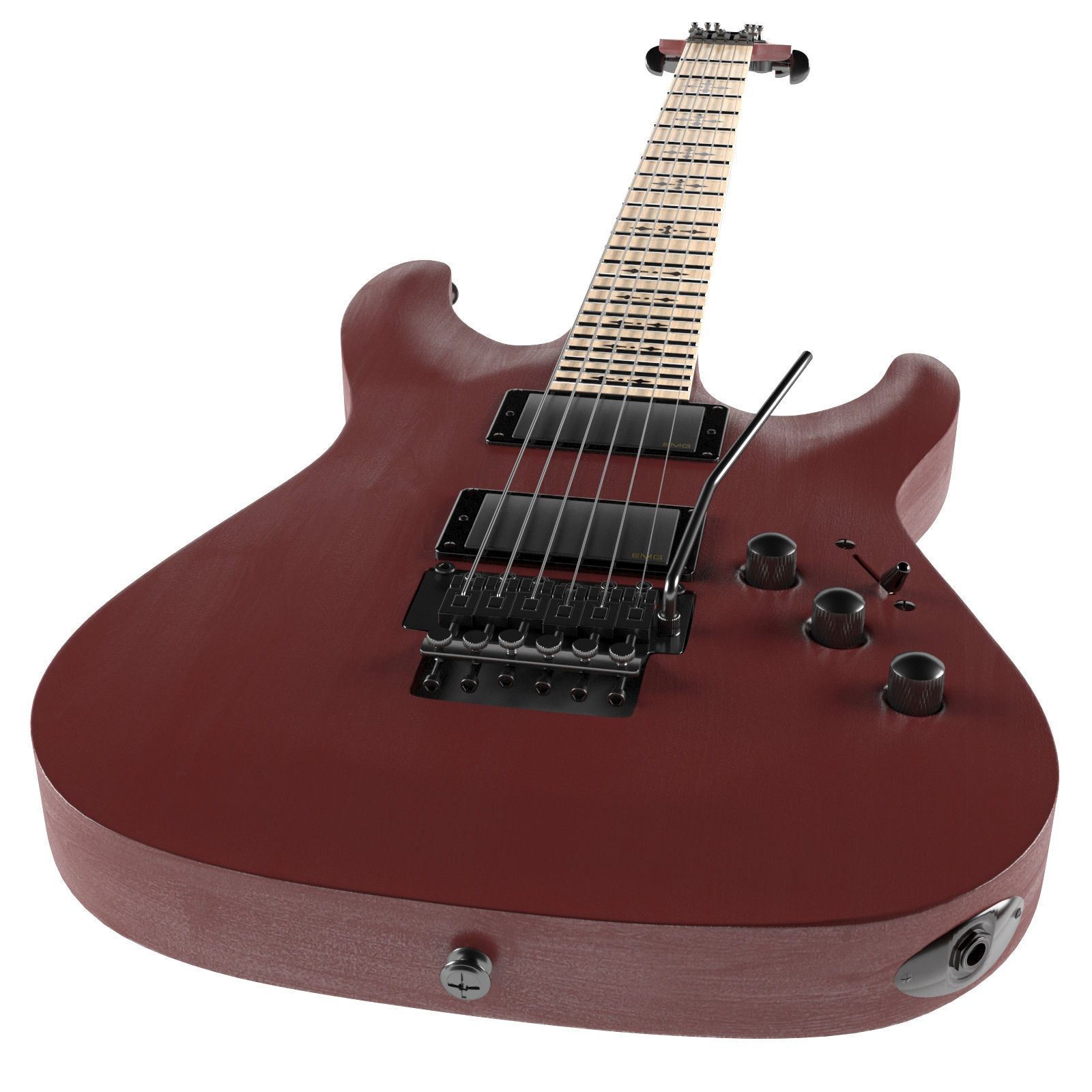 Schecter Hellraiser 3D model_2