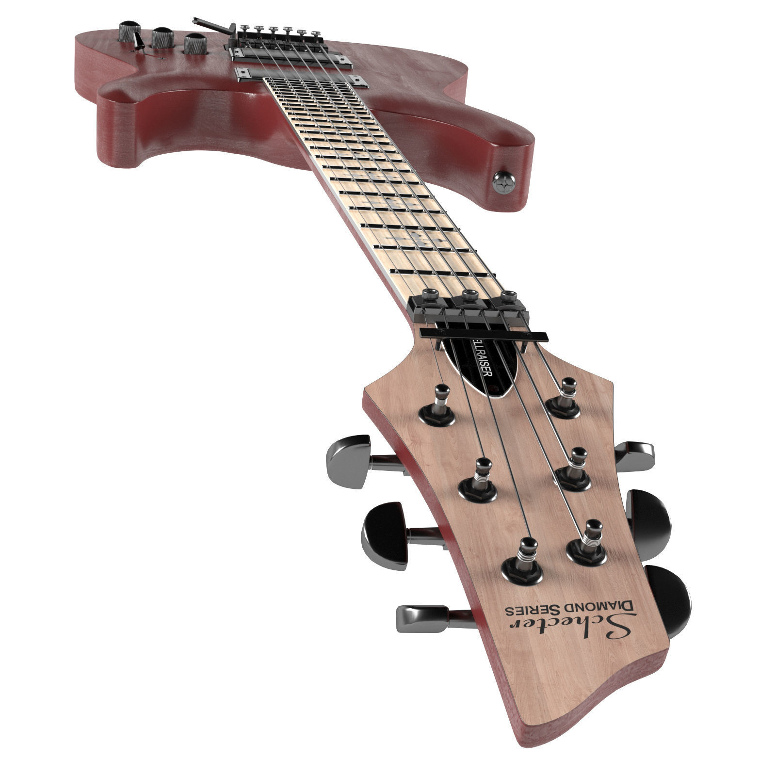 Schecter Hellraiser 3D model_1