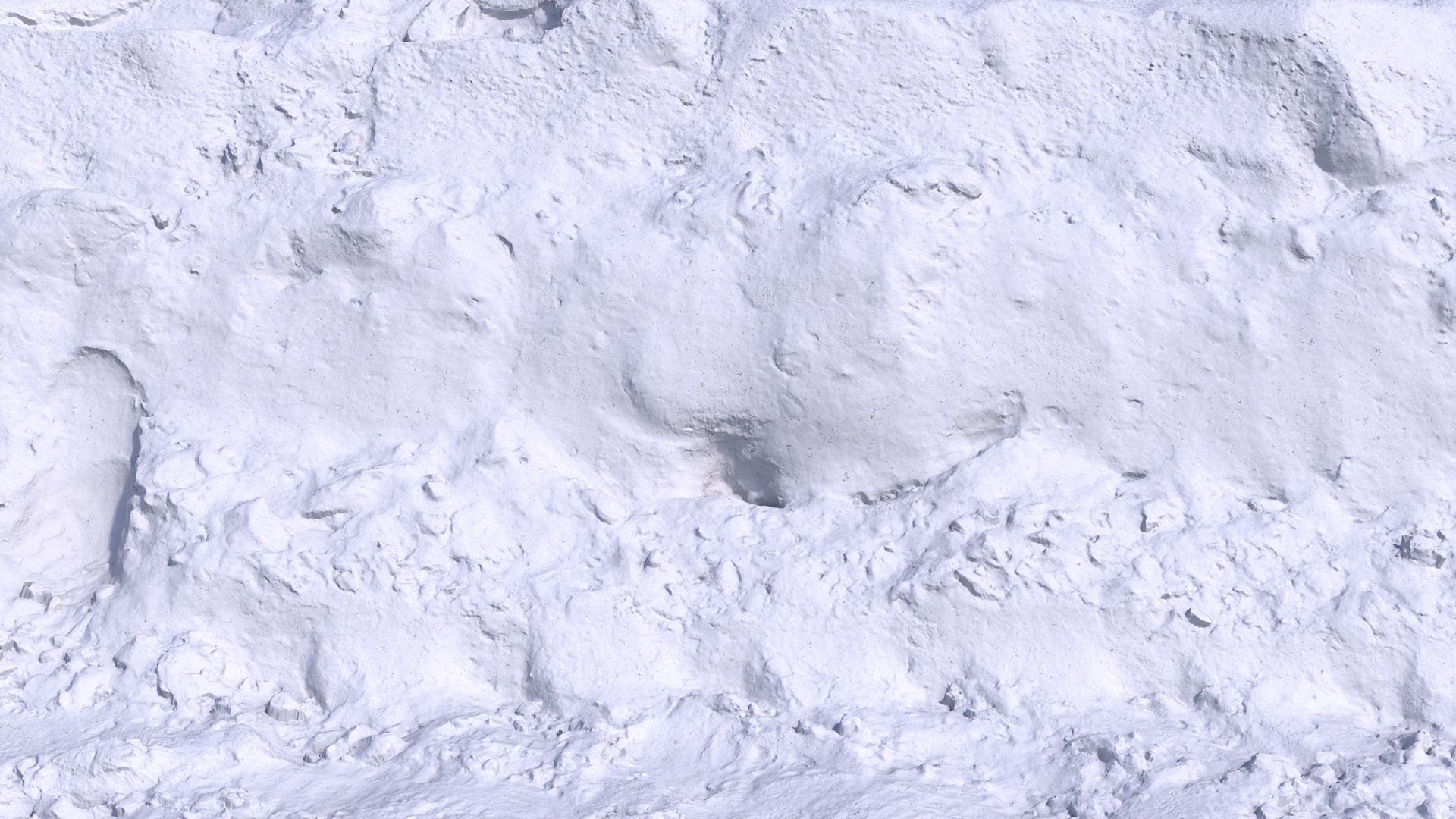 Snow 02 Low-poly 3D model_9
