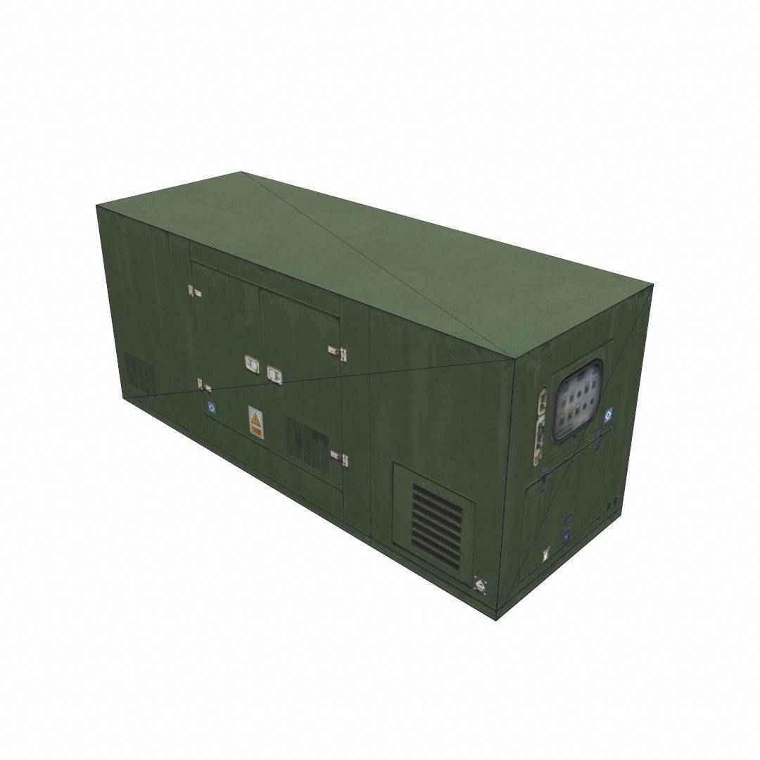 Power machine   Low-poly 3D model_6