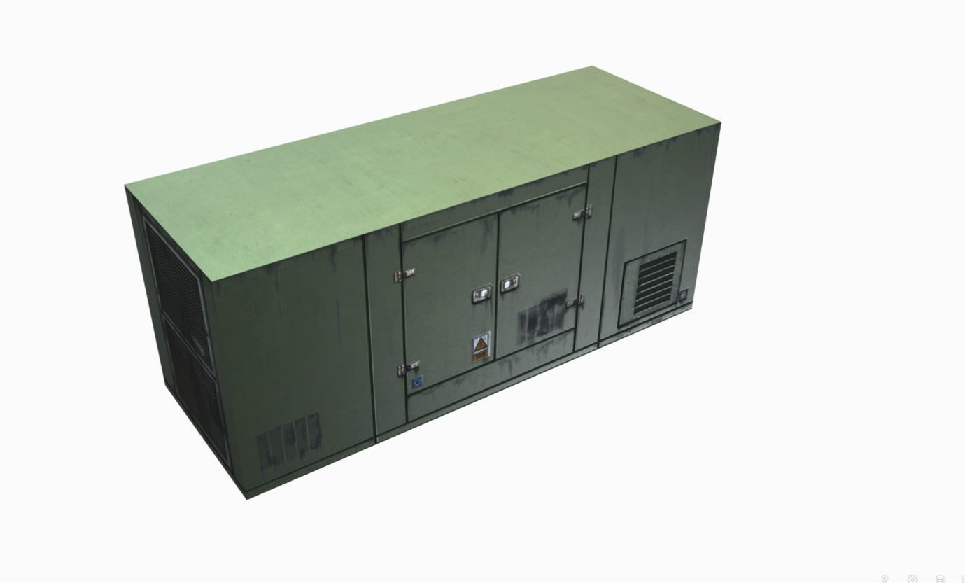 Power machine   Low-poly 3D model_3