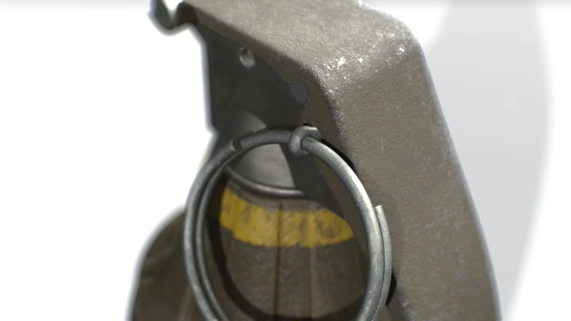 American Frag hand grenade MK2 3D model_3