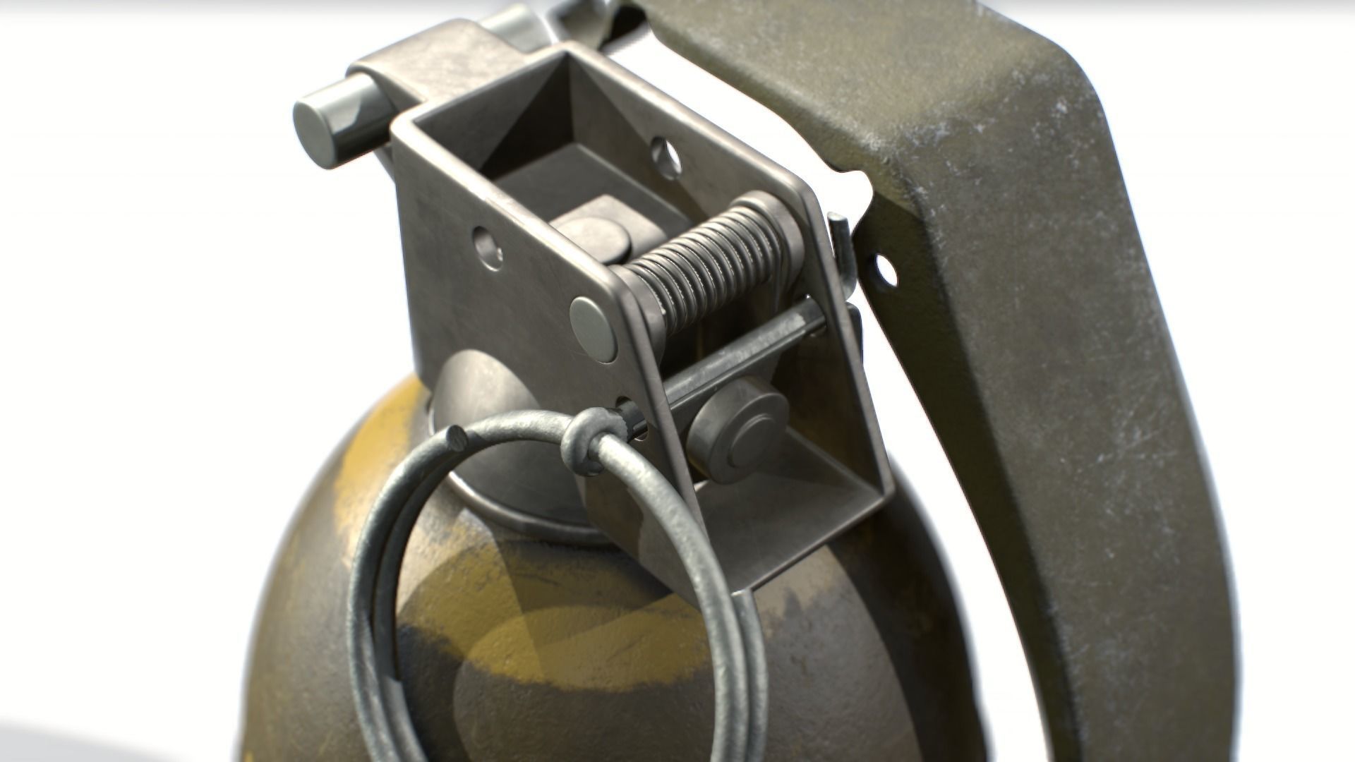 American Frag hand grenade MK2 3D model_6