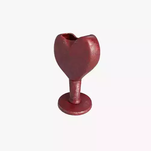 3D model Vase heart shaped