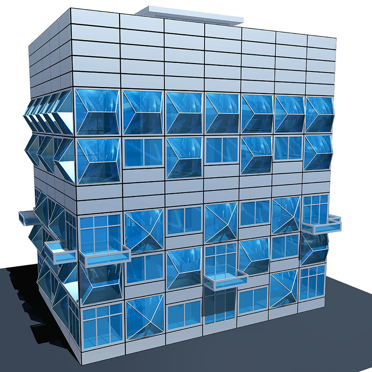 Building Hospital 3D model_2