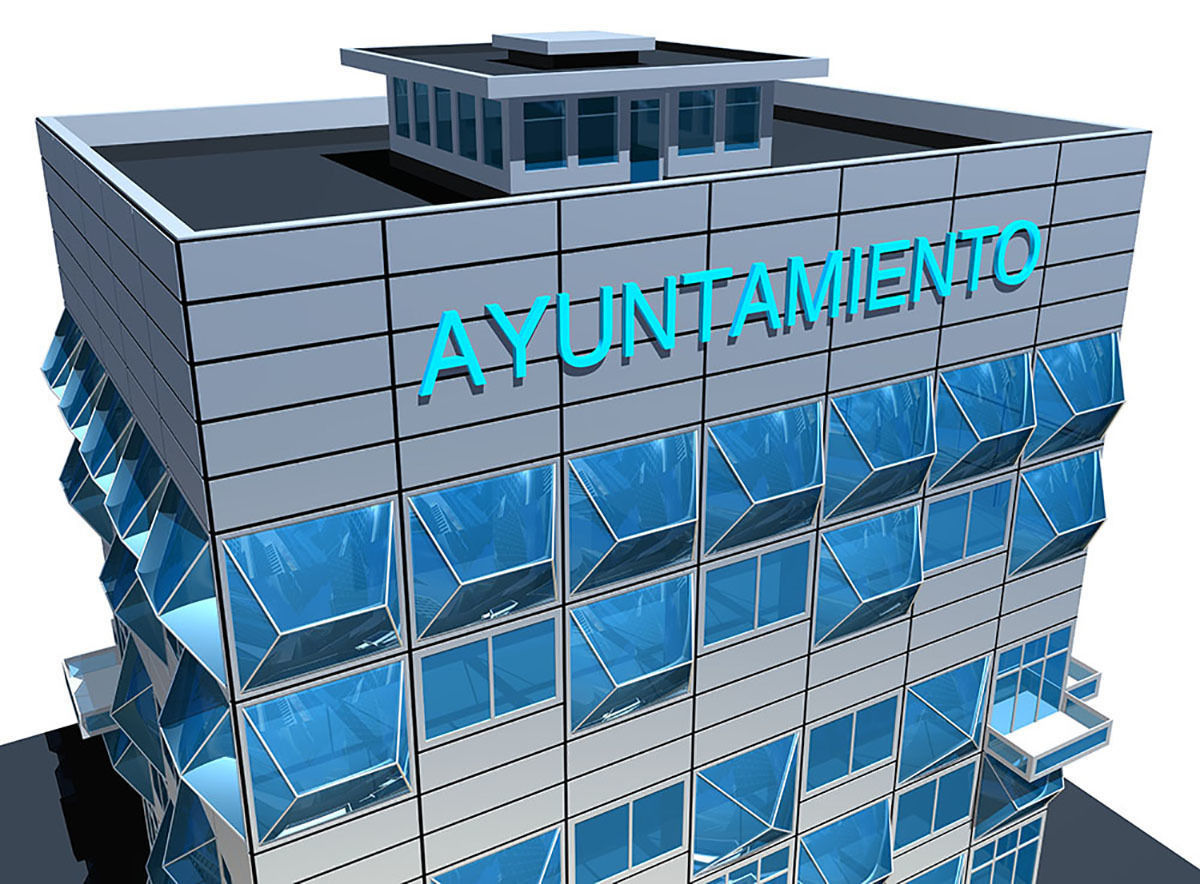 Building Hospital 3D model_8