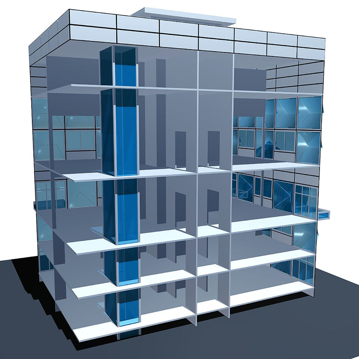 Building Hospital 3D model_3