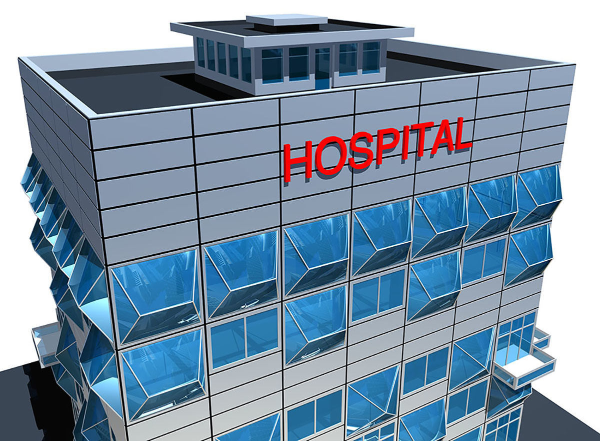Building Hospital 3D model_13