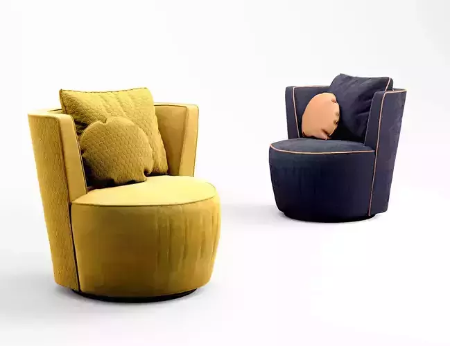 Zuster Sapphire Swivel armchair