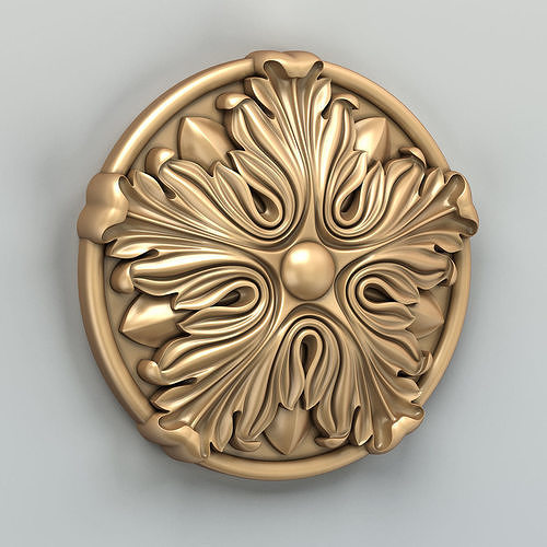 Round rosette 023 3D model