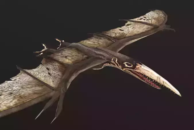 Pteranodon bat flying