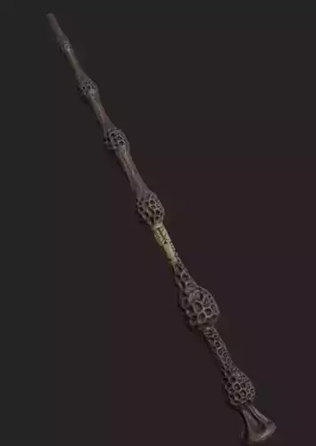 ELDER WAND - HARRY POTTER 3D printable model - GAMEREADY PBR