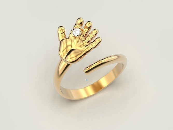 Baby Hand Rings Baby hand ring 2 3D model 3D printable | CGTrader