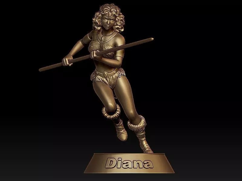 Diana from Dungeons-Dragons Animated Series 3D print model_0