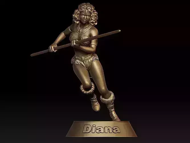 Diana from Dungeons-Dragons Animated Series 3D print model