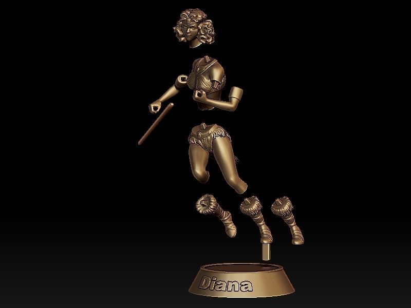 Diana from Dungeons-Dragons Animated Series 3D print model_6