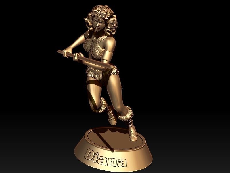 Diana from Dungeons-Dragons Animated Series 3D print model_5