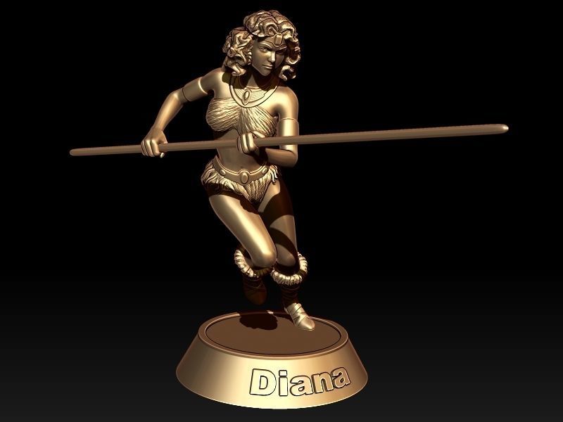 Diana from Dungeons-Dragons Animated Series 3D print model_4