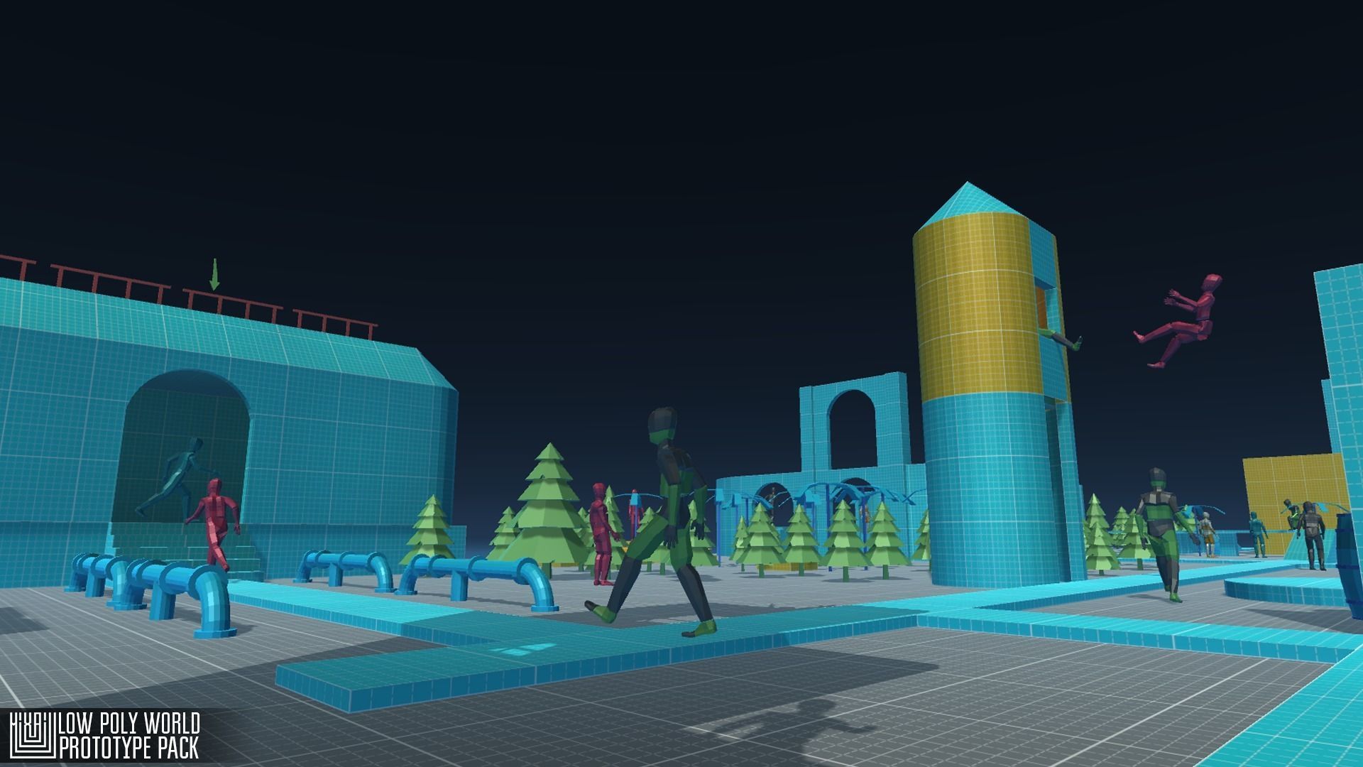 LOW POLY WORLD - PROTOTYPE PACK Low-poly 3D model_5