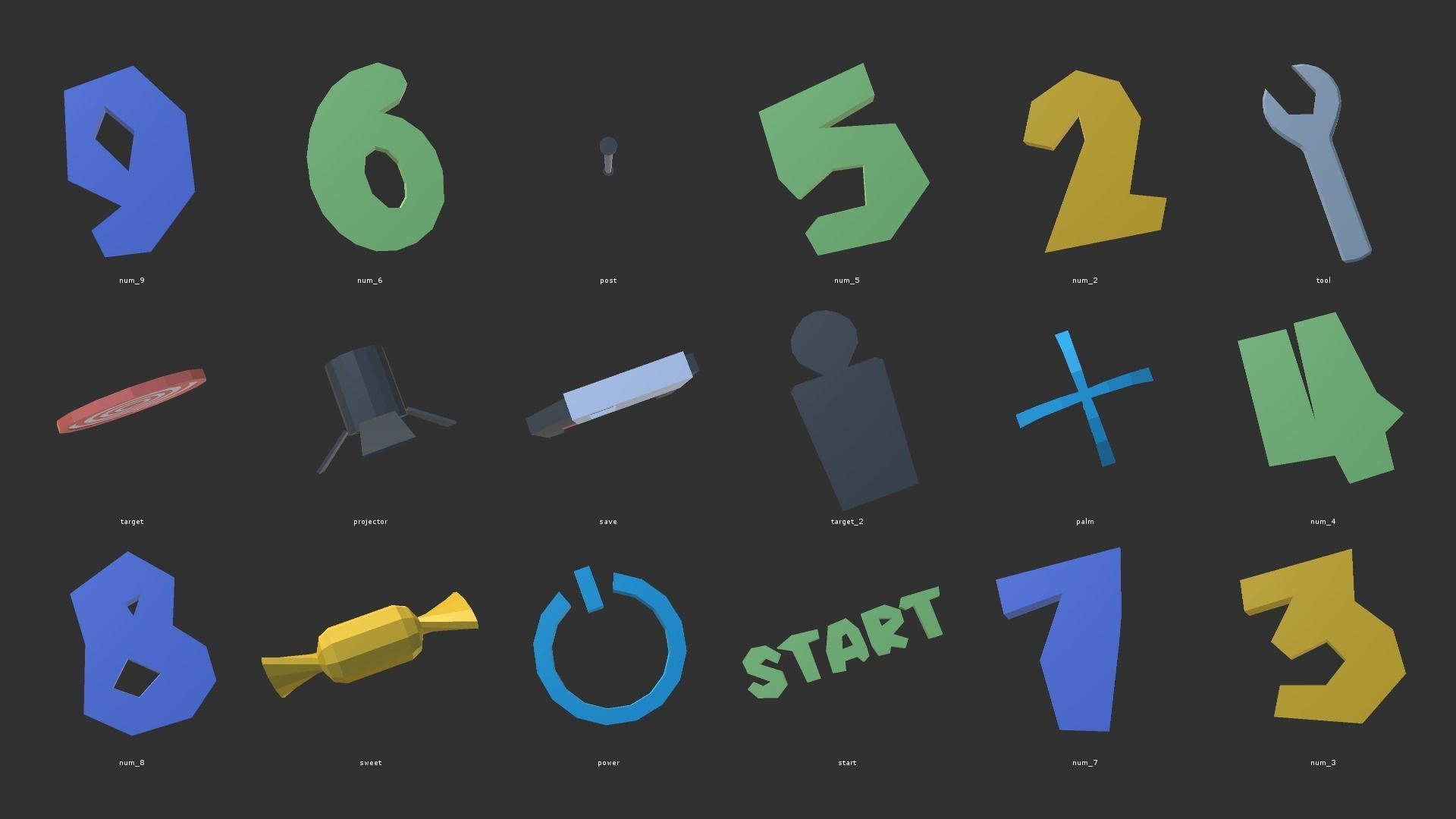 LOW POLY WORLD - PROTOTYPE PACK Low-poly 3D model_8