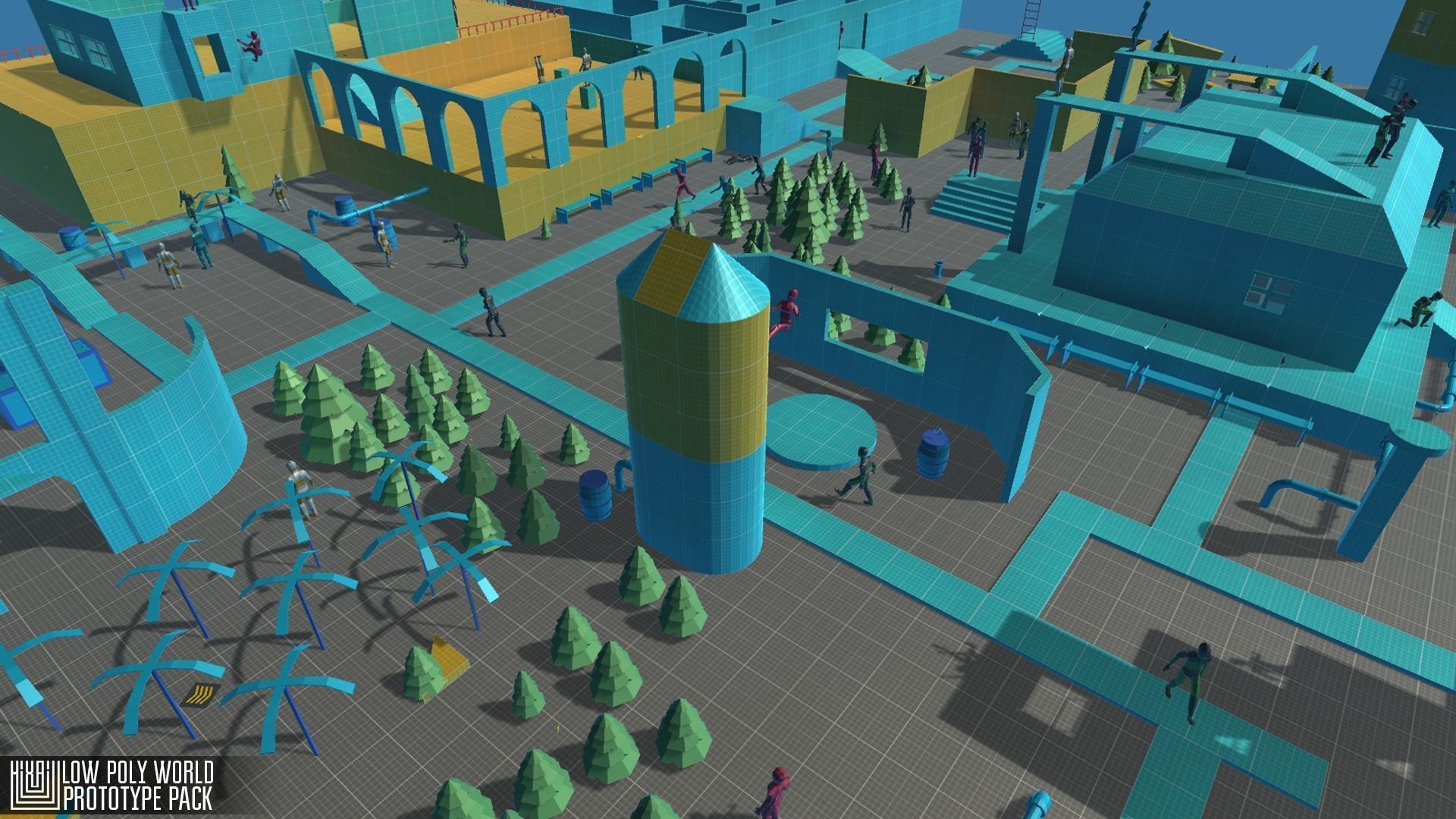 LOW POLY WORLD - PROTOTYPE PACK Low-poly 3D model_20