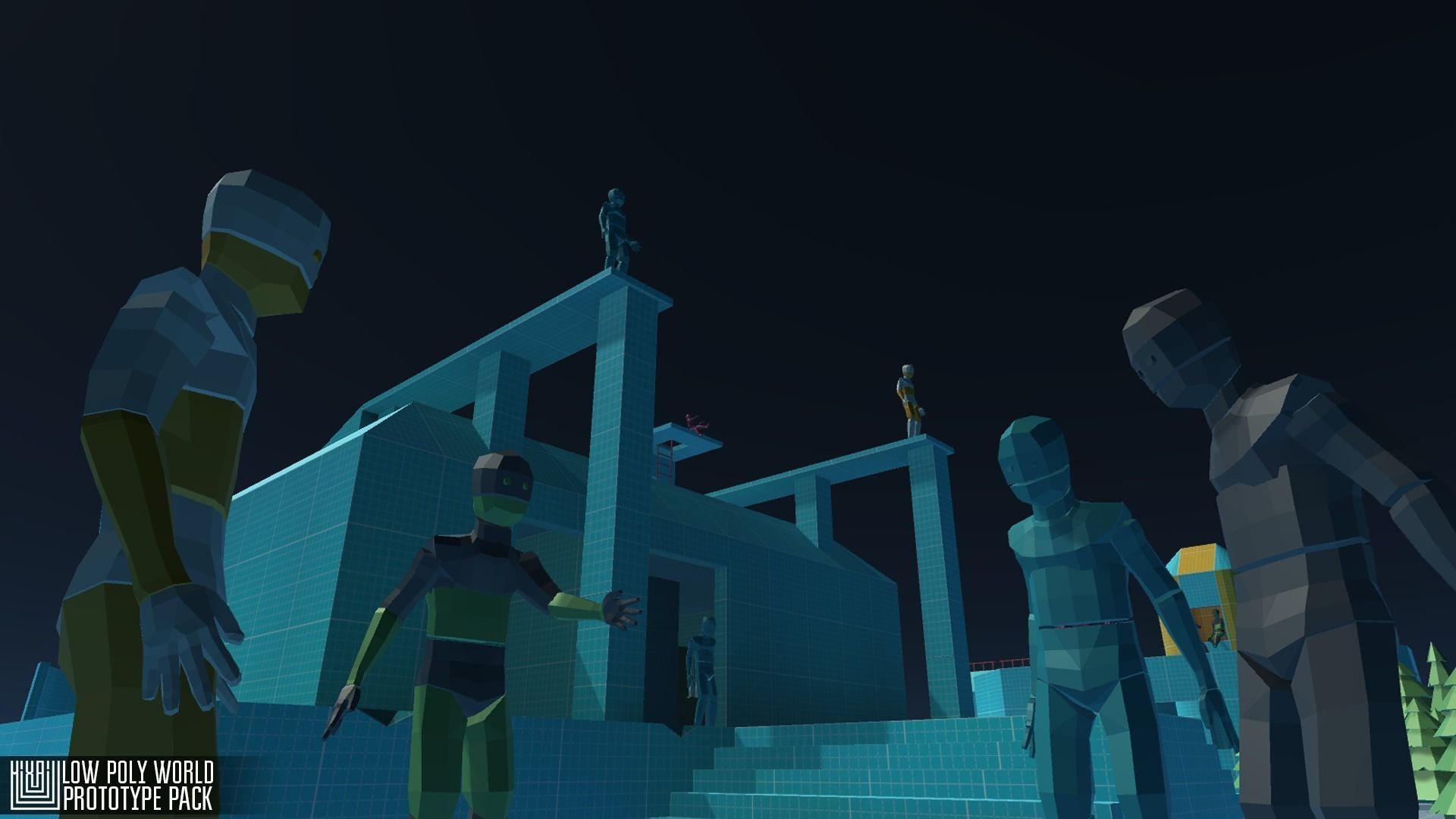 LOW POLY WORLD - PROTOTYPE PACK Low-poly 3D model_1