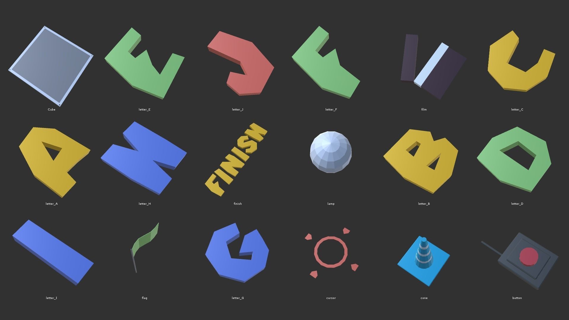 LOW POLY WORLD - PROTOTYPE PACK Low-poly 3D model_10