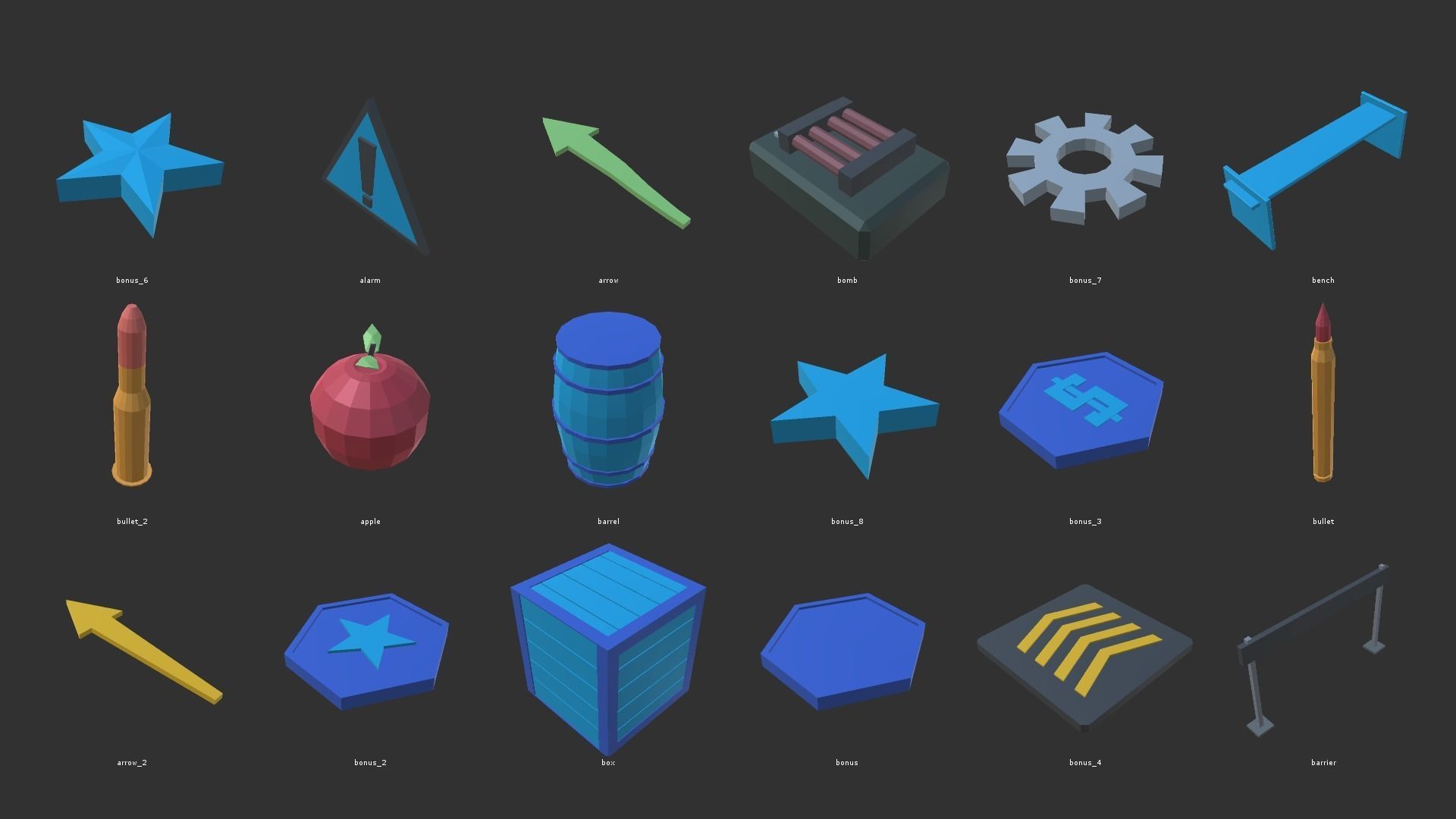LOW POLY WORLD - PROTOTYPE PACK Low-poly 3D model_11