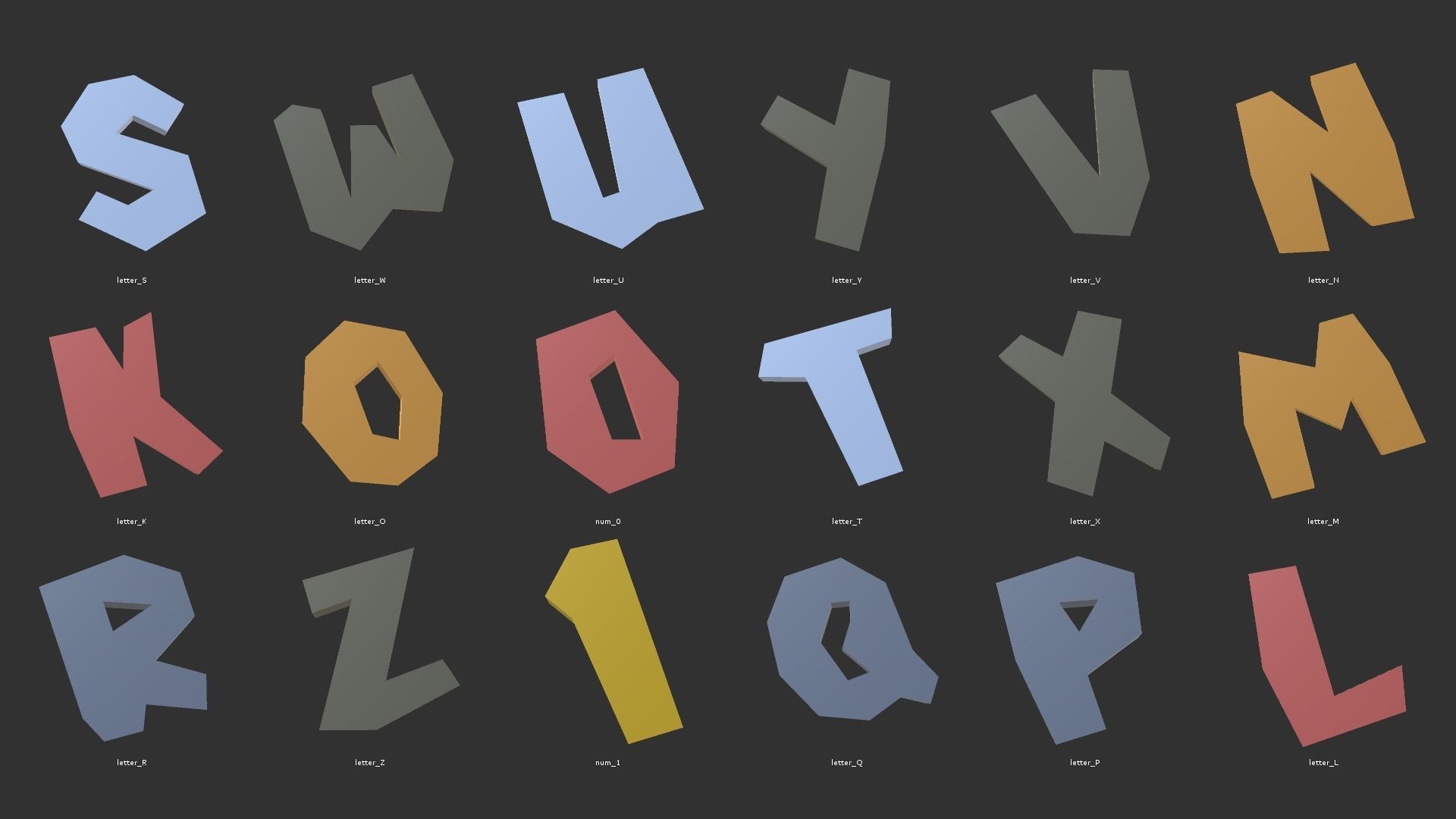 LOW POLY WORLD - PROTOTYPE PACK Low-poly 3D model_9