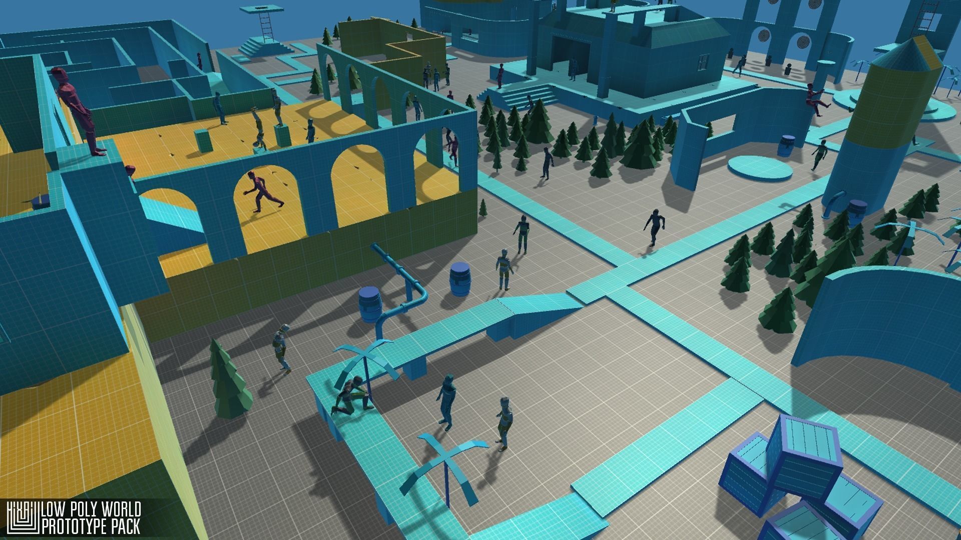 LOW POLY WORLD - PROTOTYPE PACK Low-poly 3D model_21