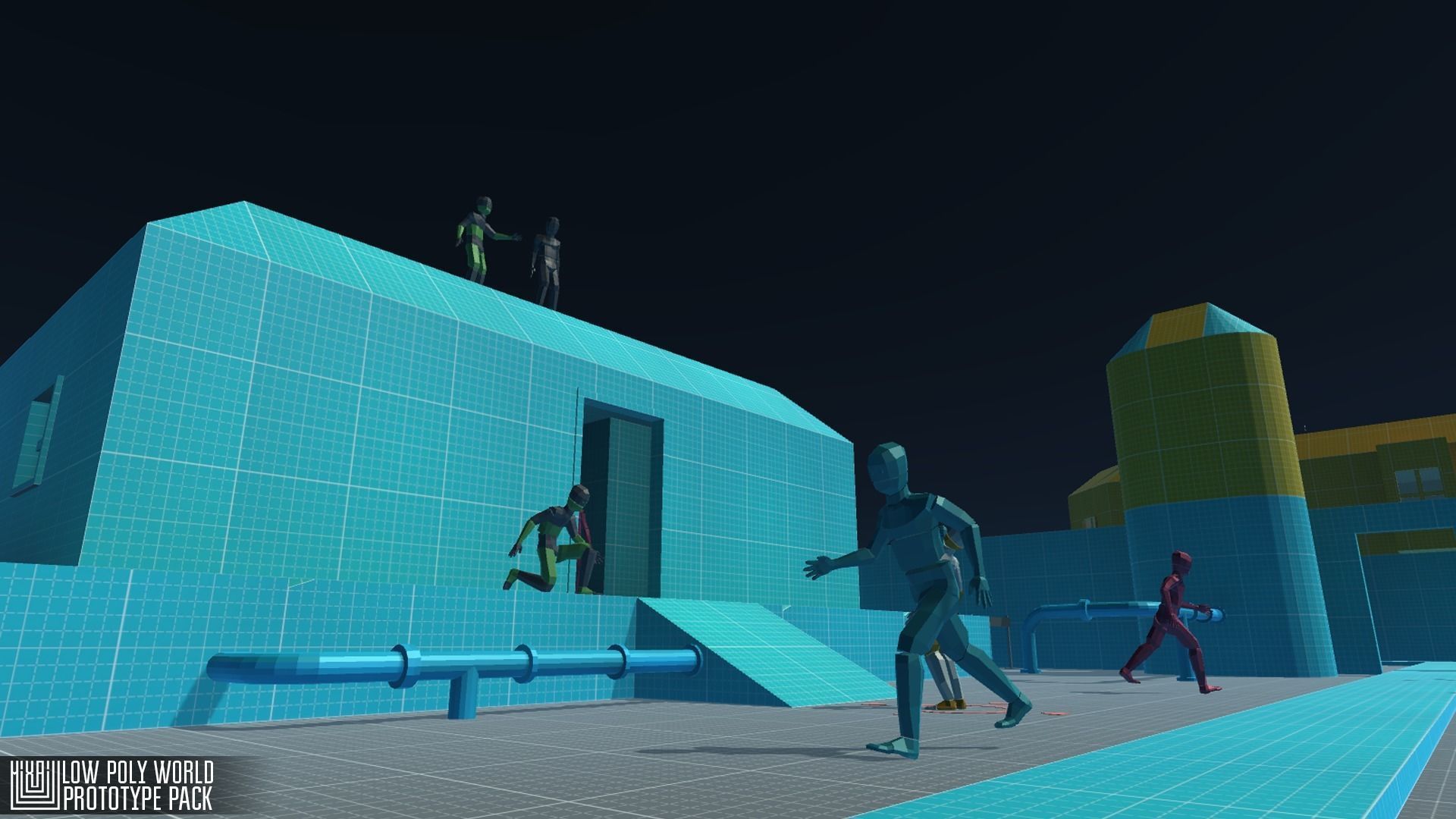 LOW POLY WORLD - PROTOTYPE PACK Low-poly 3D model_4