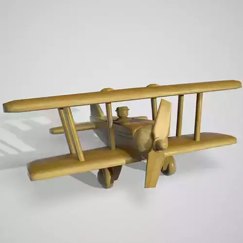 Wooden Airplane Toy 