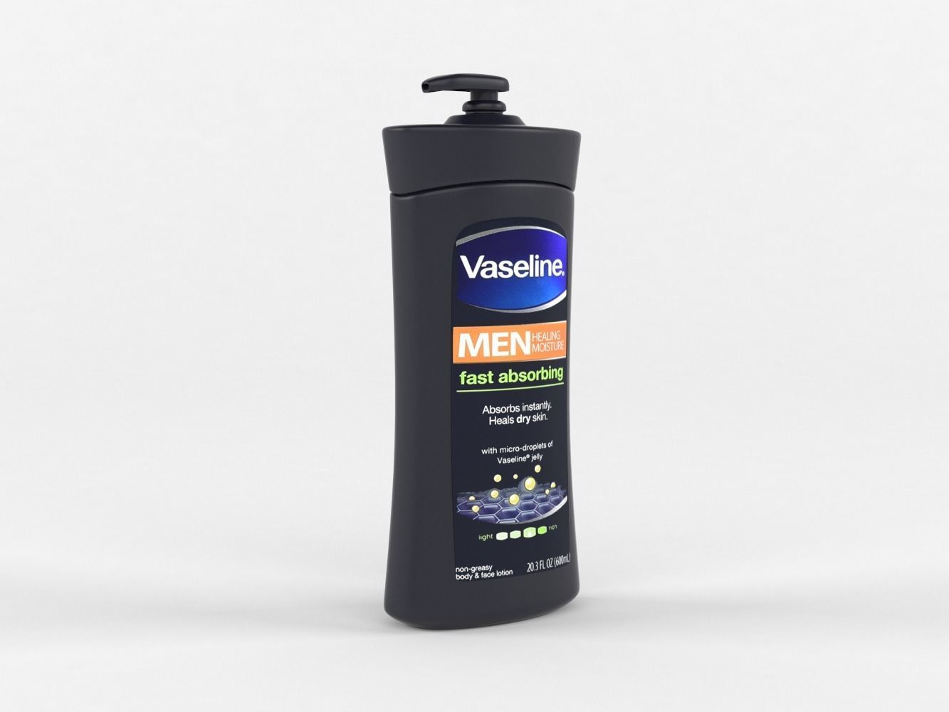 Vaseline Men Body and Face Lotion 3D model_6