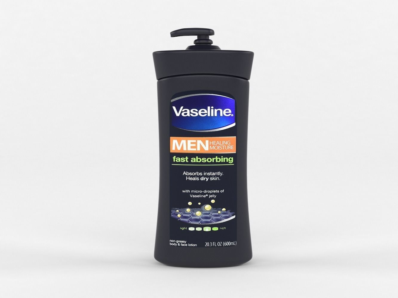 Vaseline Men Body and Face Lotion 3D model_4
