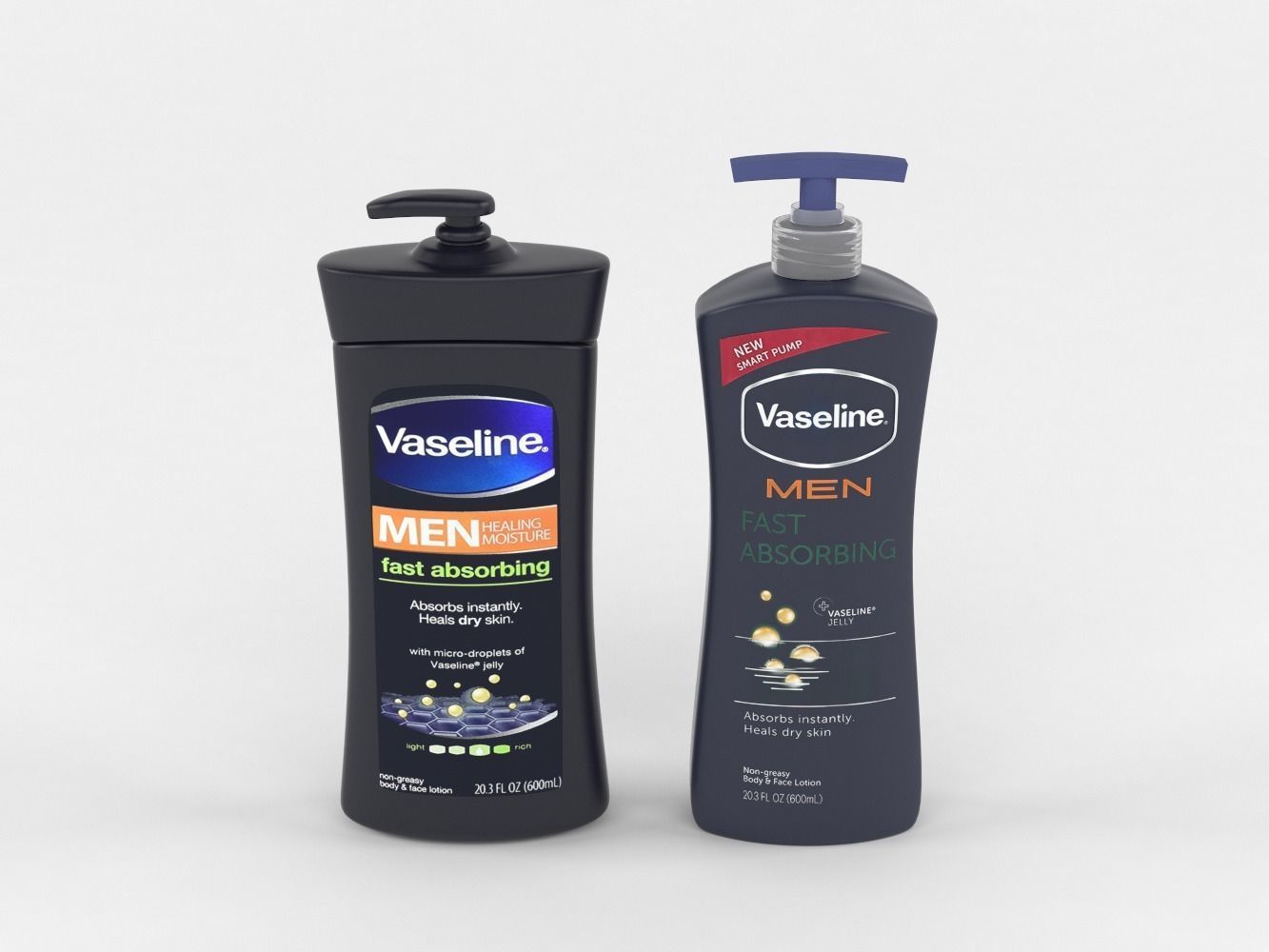 Vaseline Men Body and Face Lotion 3D model_7