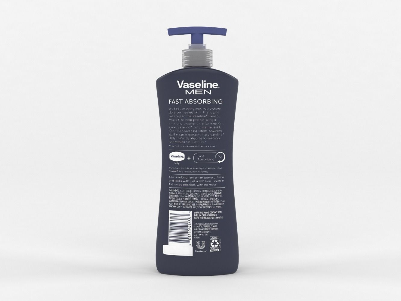 Vaseline Men Body and Face Lotion 3D model_2