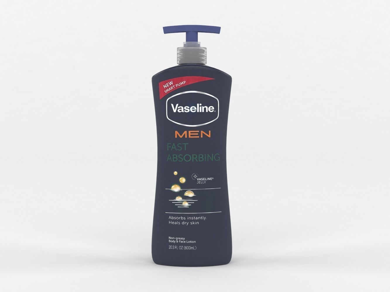 Vaseline Men Body and Face Lotion 3D model_1