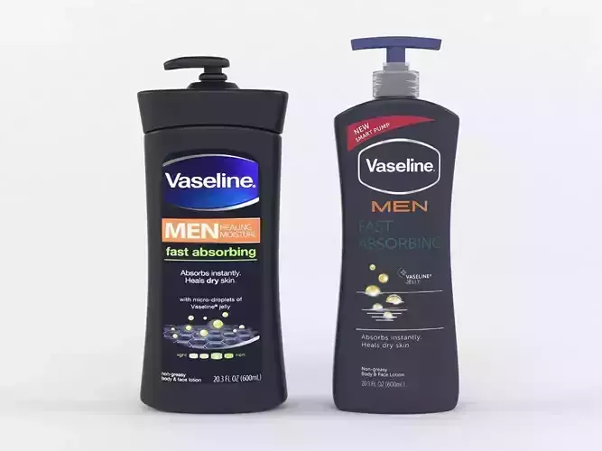 Vaseline Men Body and Face Lotion 3D model