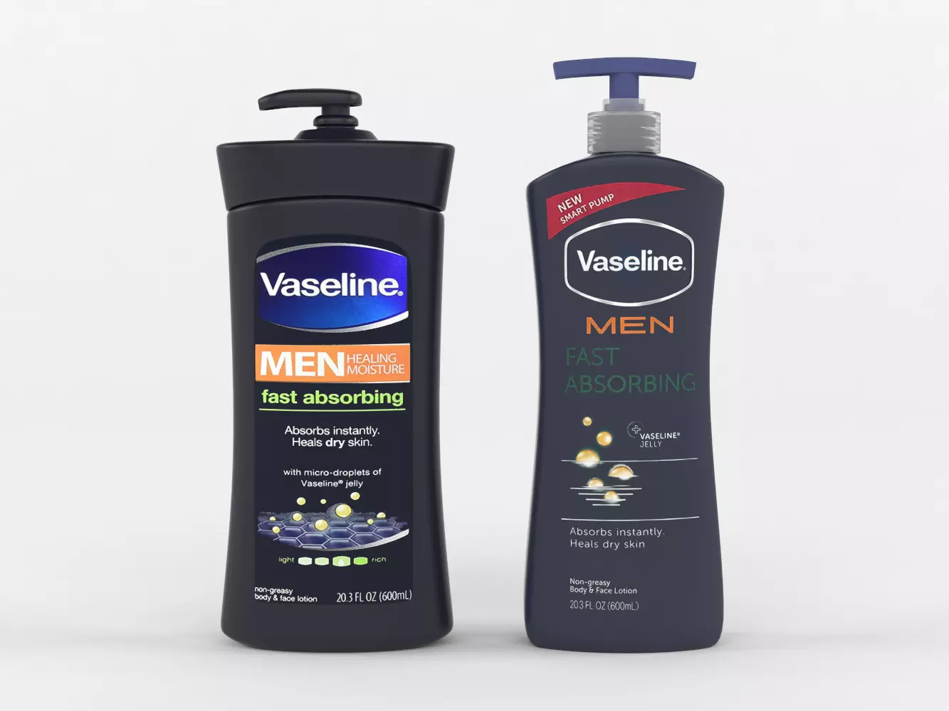Vaseline Men Body and Face Lotion 3D model_0