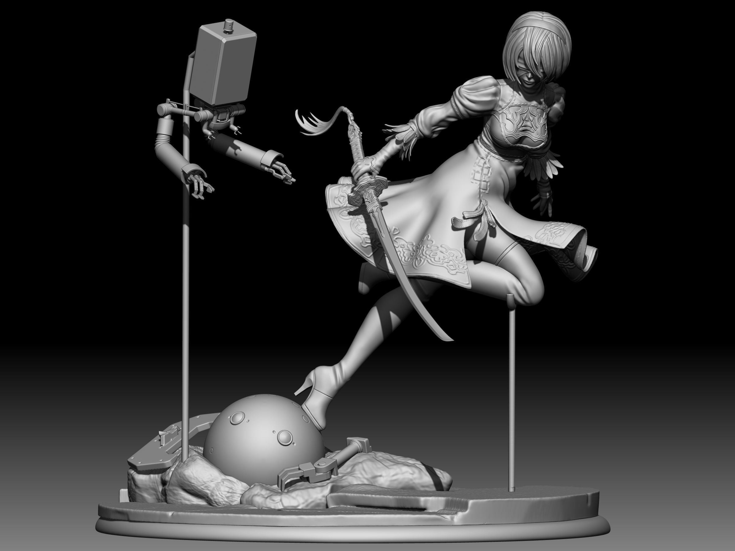yorha 2b   3D print model_6